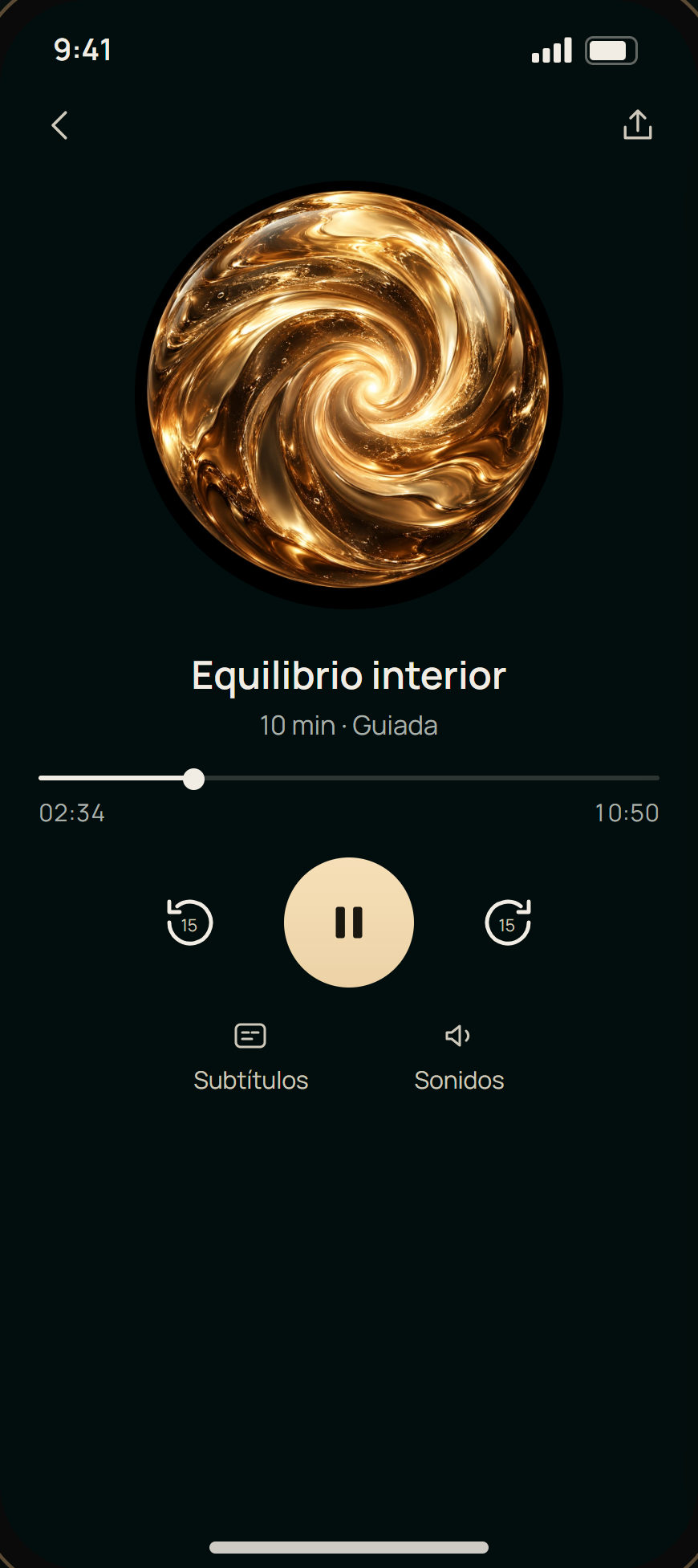 Reproductor con subtítulos y sonidos